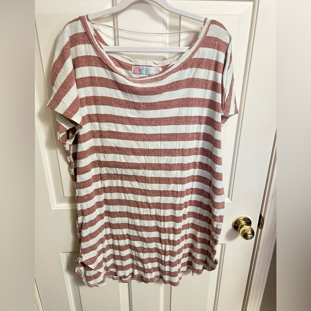 Free People FP Beach‎ Striped Mini Dress/Cover Up Size Large